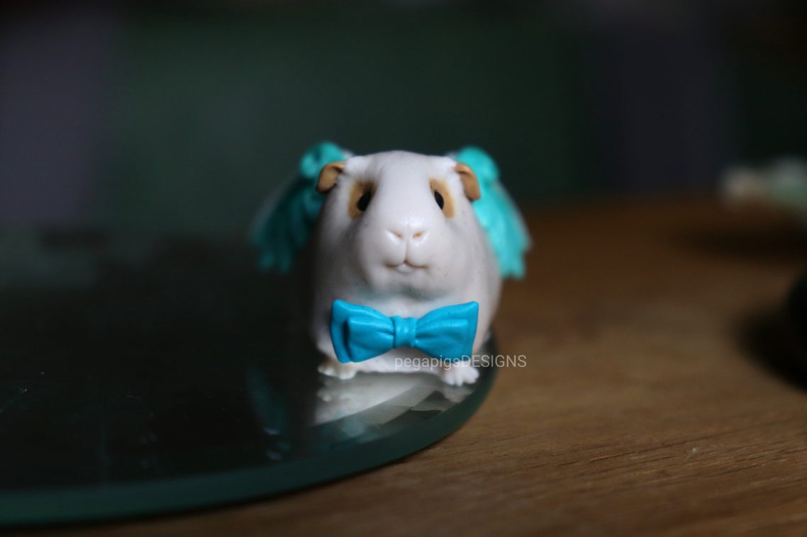 Meerschweinchen Miniatur Figur vor der Bemalung