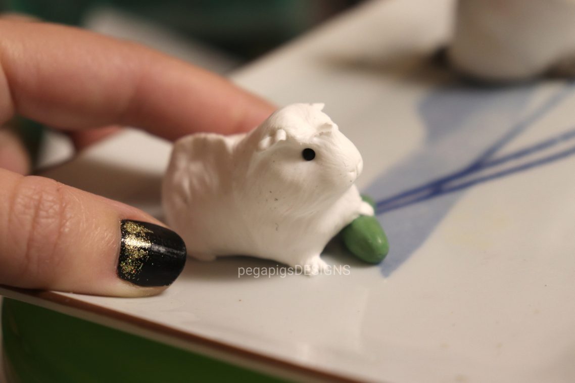 Meerschweinchen Miniatur Skulptur vor der Bemalung